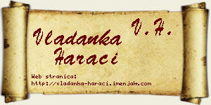 Vladanka Harači vizit kartica